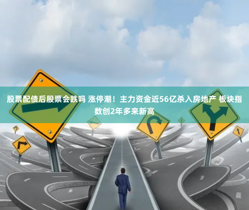 股票配债后股票会跌吗 涨停潮!主力资金近56亿杀入房地产 板块指数创2年多来新高