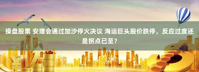 操盘股票 安理会通过加沙停火决议 海运巨头股价跌停，反应过度还是拐点已至？
